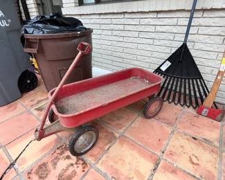Vintage red wagon - and not rusted out!