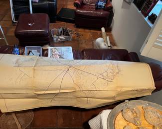 Large vintage map of Goliad County, Texas