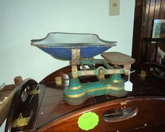 Antique cast iron scales