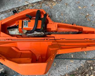 Stihl chainsaw in case