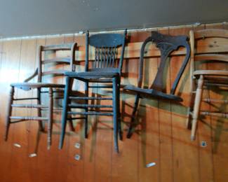 more project chairs. great deal for a furniture restorer, bulk discounts are entirely possible.