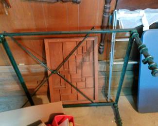 glass coffee table. have matching end table. all parts available and in good condition.