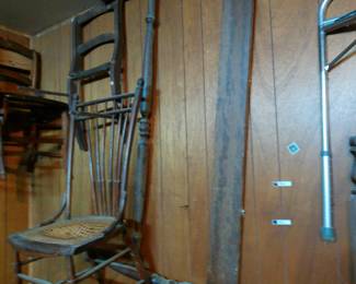 bed frame. headboard and footboard only, no runners.