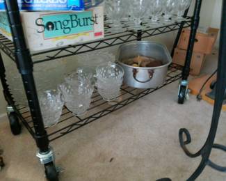 cut crystal glasses and bowls