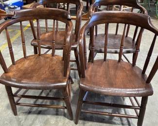 Set of 4 English pub chairs