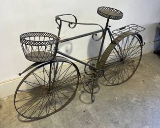 outdoor bicycle planter 