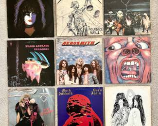 HUGE Vinyl Record Collection: KISS, Metallica, Aerosmith, Black Sabbath, Twisted Sister and More!