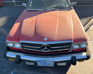 Red 1977 - 1978 Mercedes Benz SL450, Black Leather Interior,  85K Miles, Classic Car Number VIN 10704412038006 