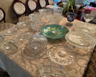 Crystal Serving Platters, Bowls, Cake Stands, Vases and More!