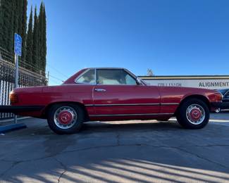 Red 1977 - 1978 Mercedes Benz SL450, Black Leather Interior,  85K Miles, Classic Car Number VIN 10704412038006 