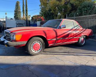 Red 1977 - 1978 Mercedes Benz SL450, Black Leather Interior,  85K Miles, Classic Car Number VIN 10704412038006 