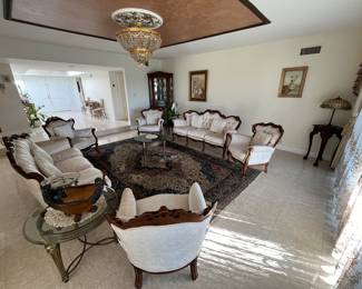 Vintage French Late - Baroque, Queen Anne Living Room Furniture 