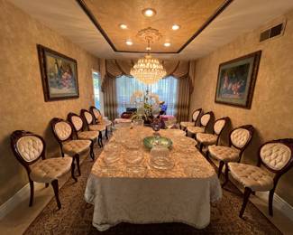 10 Person Dining Table with Extensions