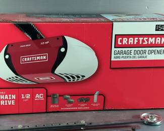 Craftsman Garage Door Opener, Model 954985, New In Box, With Everbilt Steel Rollers, And More 
