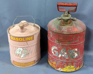 Gasoline Safety Cans, Qty 2 