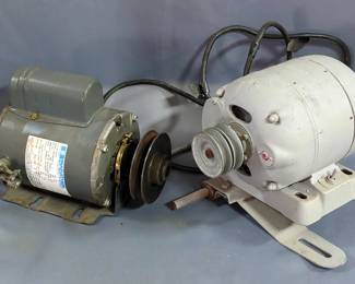 Marathon Electric 1/4hp Motor, Model ZQB48N17D11A, No Power Cord, And Craftsman Unknown Size Motor, Unknown Model, Powers On