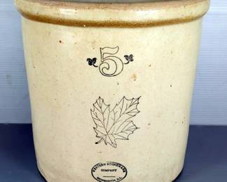 Western Stoneware Company 5 Gallon Crock, Approx 13" Tall