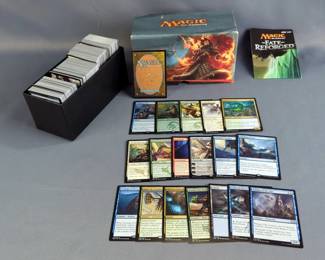 Magic The Gathering And Pokémon Card Assortment, Includes Playmat And Box Of Cards