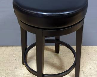 Pier 1 Imports Leather Spinning Barstool, 25" Tall