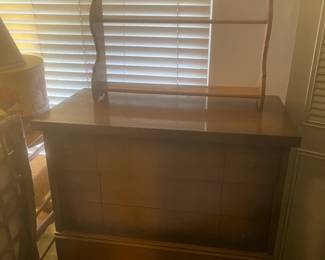Lovely Chest Of Drawers And Wood Shelves