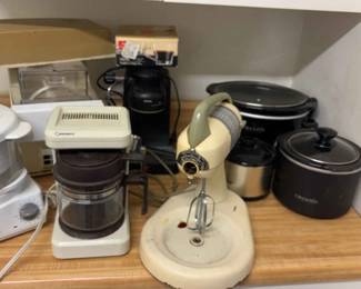 Large Lot Of Small Kitchen Appliances
