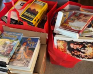 Large Mystery Lot Of VHS