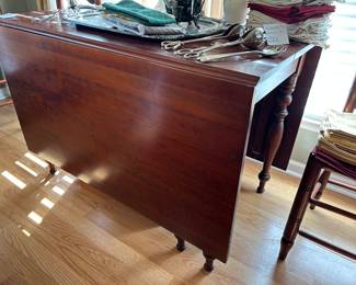 cherry drop leaf dining table