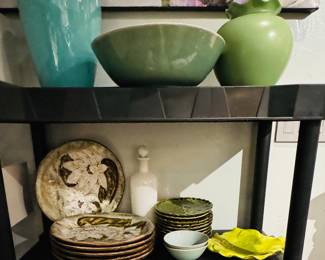 Signed pottery bowl from Pasadena