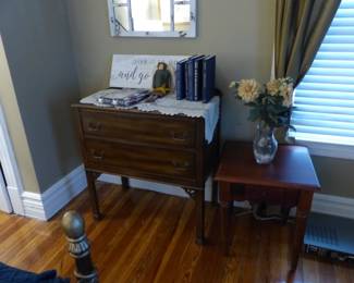 Chest, side table