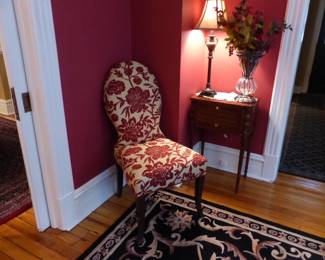 Accent chair, small chest