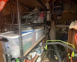 Metal storage shelving multiple sizes