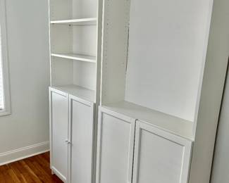 White shelves 