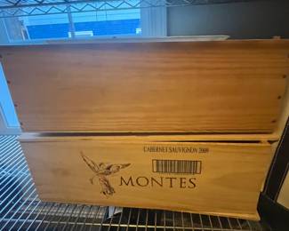 Wood wine boxes 