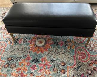 Leather bench 