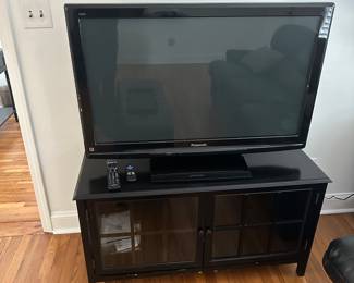 Large TV and cabinet 