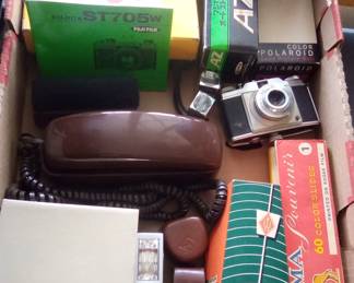 Vintage camera items