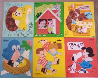 1970's -80's child's Plaskool puzzles