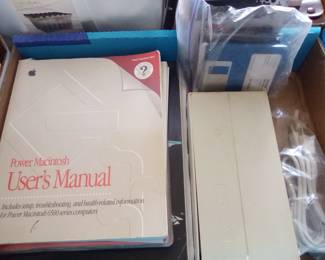 Vintage Macintosh computer items