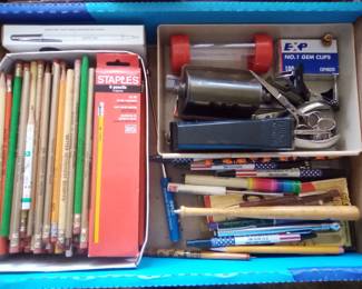 vintage pencils and pens