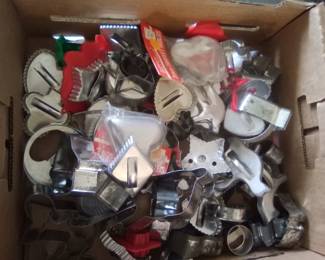 Vintage metal cookie cutters