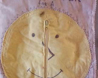 Hand sewn and drawn cloth childs book