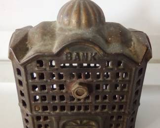 Original cast iron bank