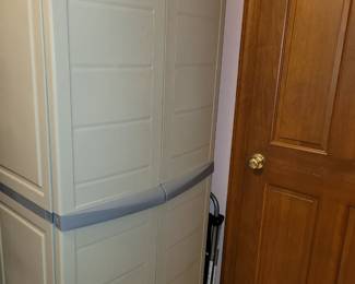 2 Rubbermaid cabinets