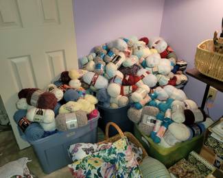 Tons of crafting yarn