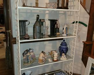 Heavy iron shelving unit