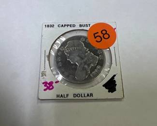 1832 CAPPED BUST HALF DOLLAR