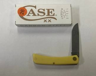 CASEXX YELLOW SYNTHETIC SOD BUSTER KNIFE