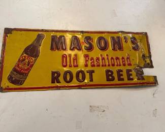 VINTAGE MASONS ROOT BEER SIGN