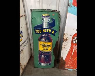 VINTAGE METAL NUGRAPE SIGN