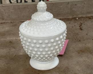 FENTON HOBNAIL CANDY DISH